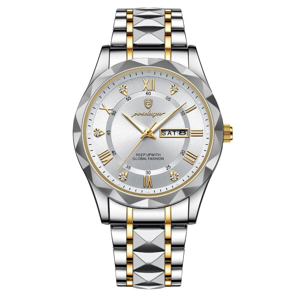 Montre homme analogique à calendrier | Lire l'heure quotidienne