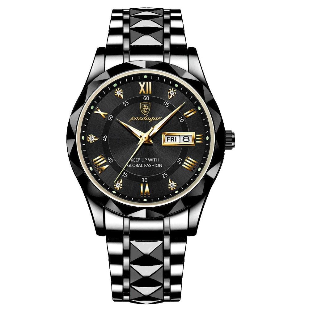 Montre homme analogique à calendrier | Lire l'heure quotidienne