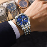 Montre homme analogique à calendrier | Lire l'heure quotidienne