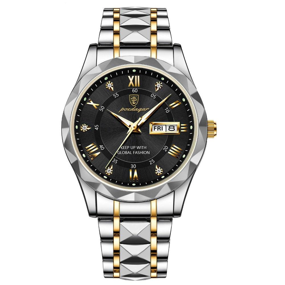 Montre homme analogique à calendrier | Lire l'heure quotidienne
