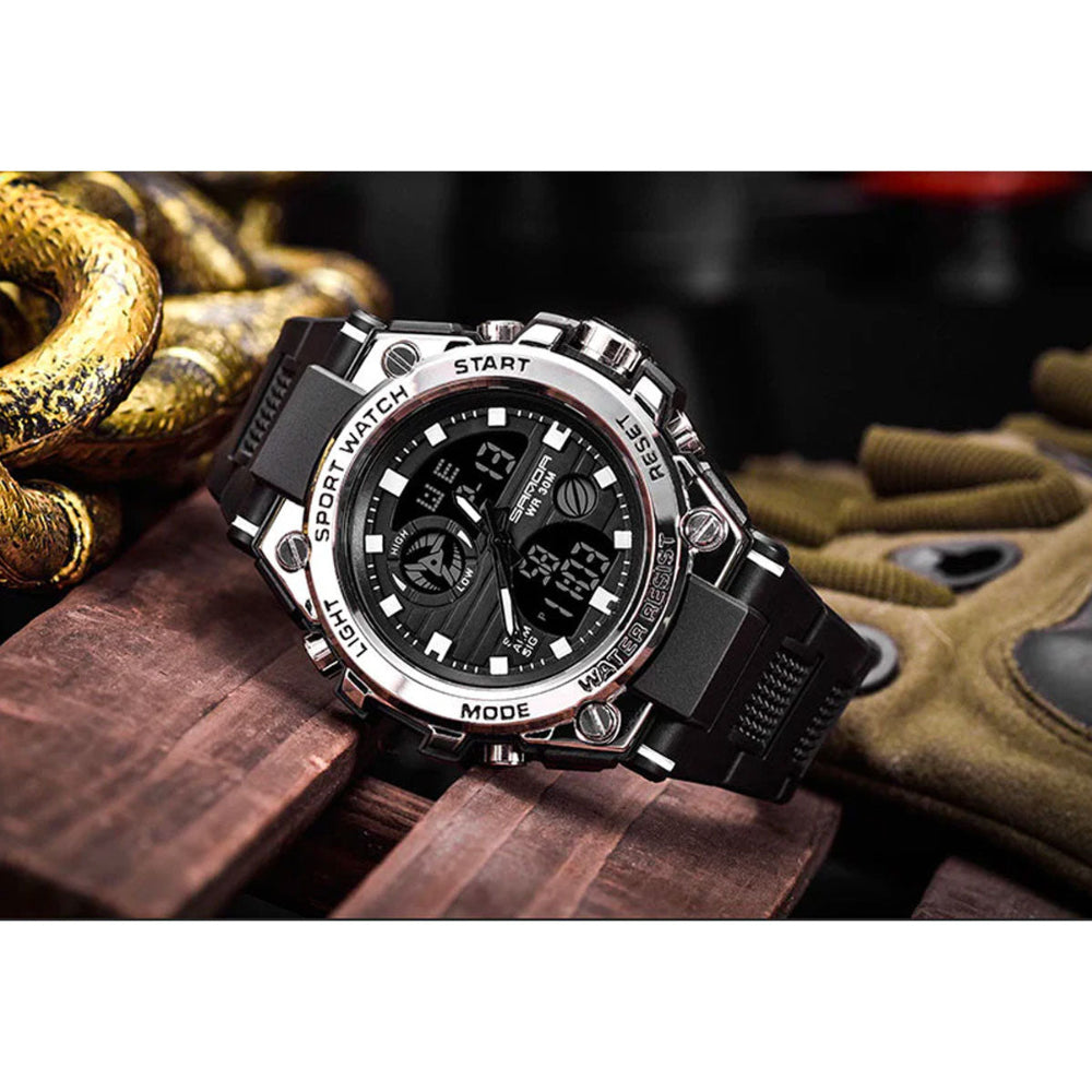 Montre tactique homme à affichage double | Activités de plein air