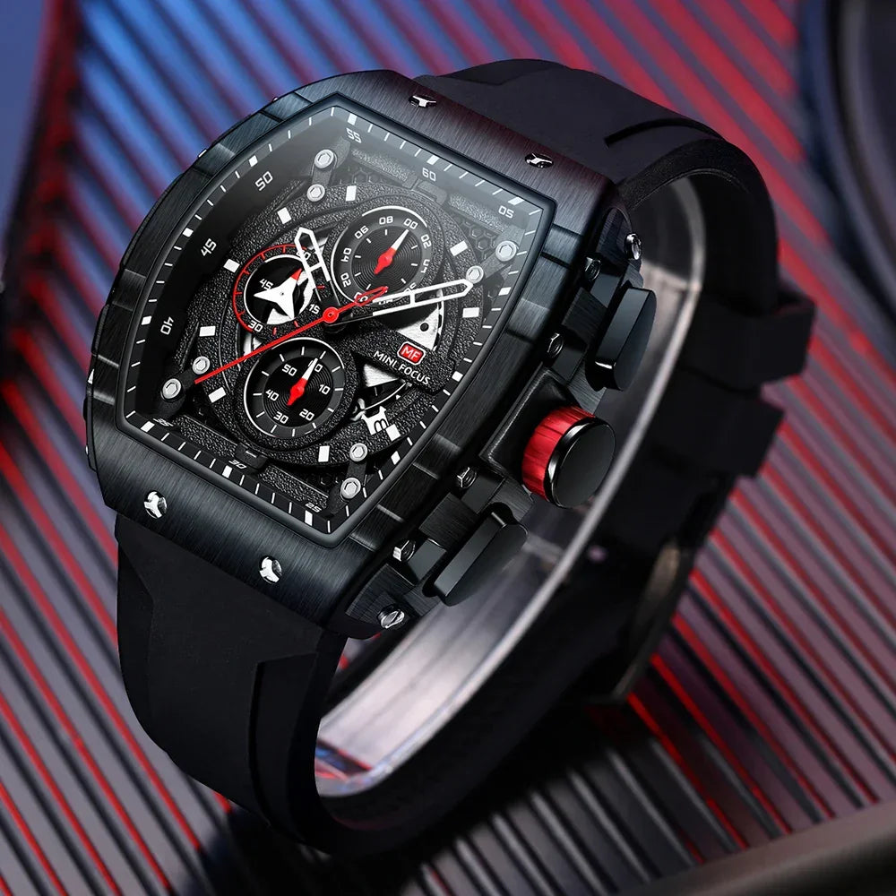Montre tonneau sportive | Tenue de tous les jours