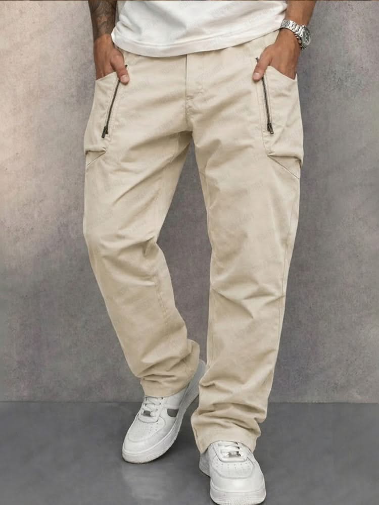 Pantalon cargo homme | Pantalon utilitaire à poches zippées