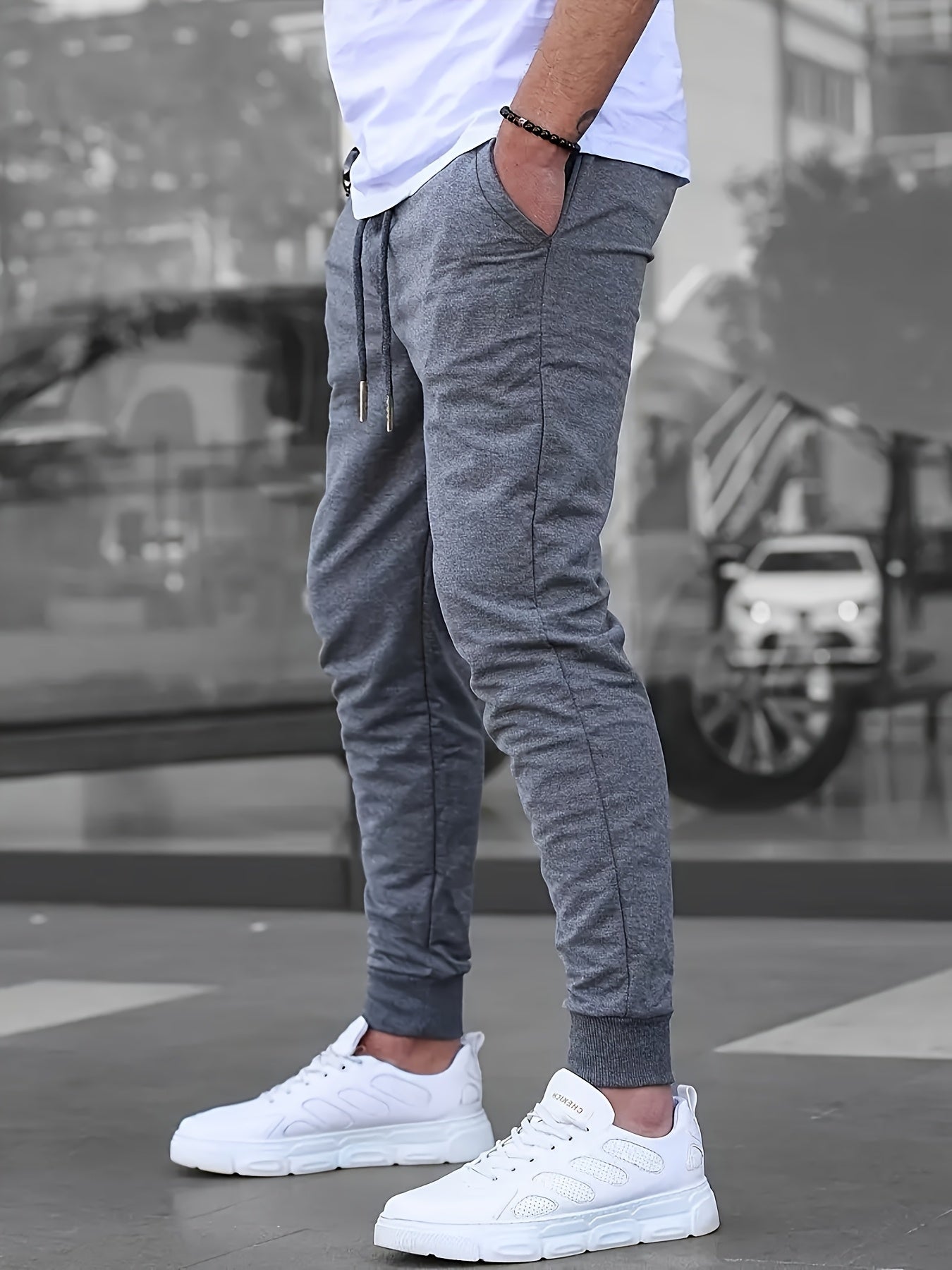 Pantalon de jogging homme | Jogging coupe slim avec poches