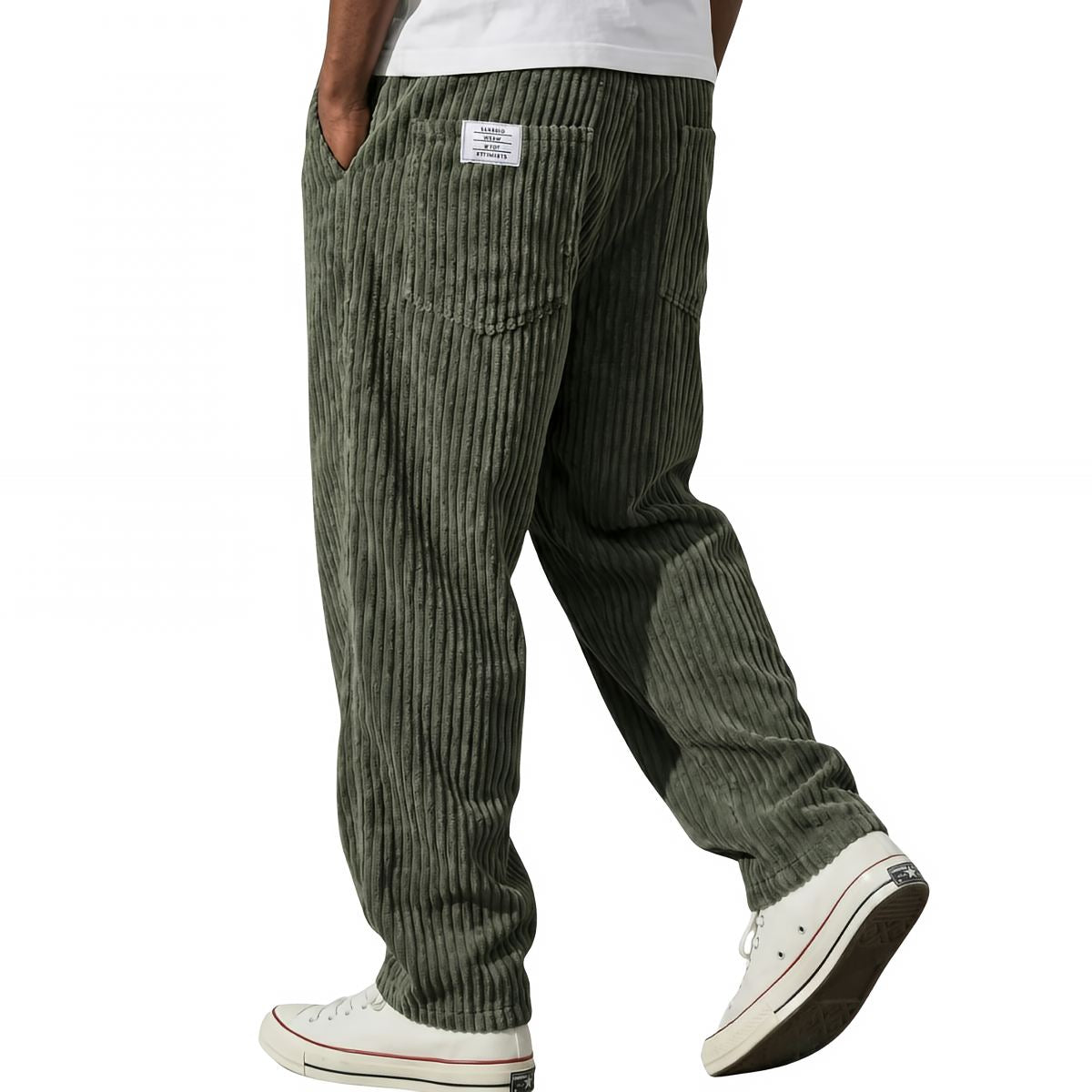 Pantalon texturé à coupe ample | Sorties décontractées