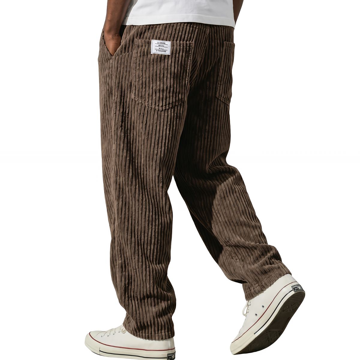 Pantalon texturé à coupe ample | Sorties décontractées