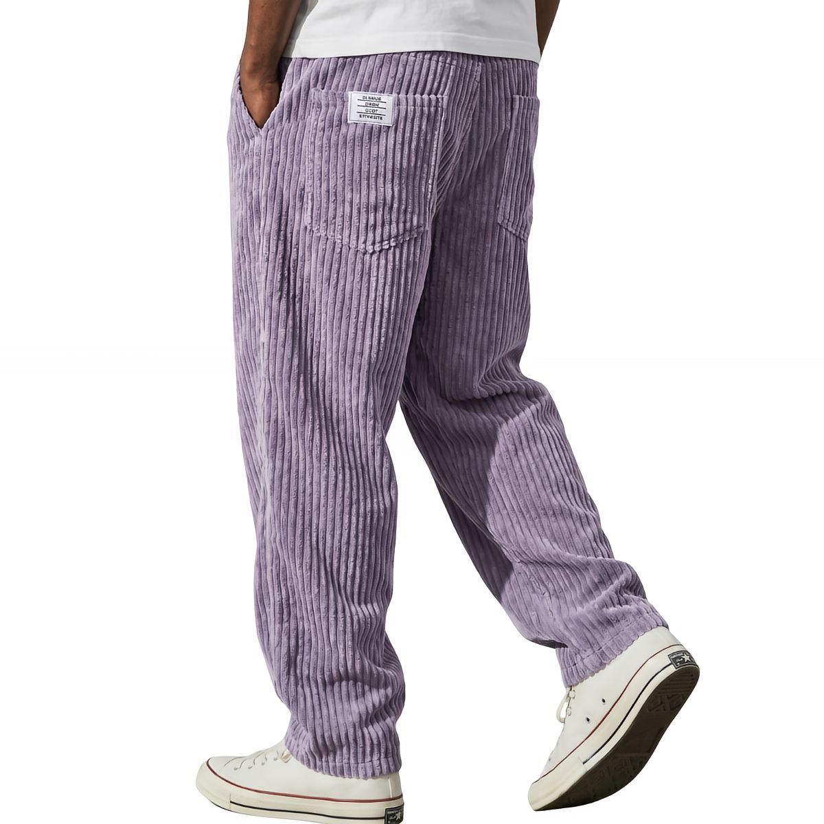 Pantalon texturé à coupe ample | Sorties décontractées