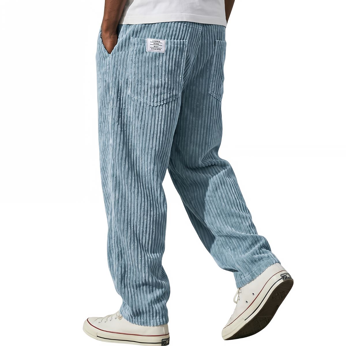 Pantalon texturé à coupe ample | Sorties décontractées