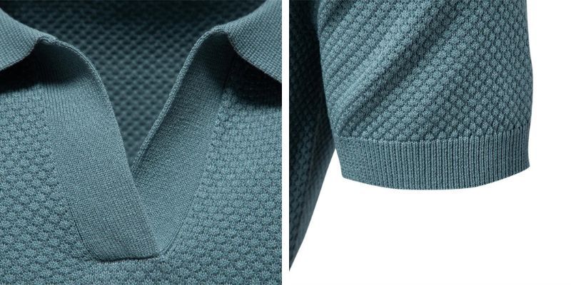 Polo en tricot texturé | Sorties décontractées
