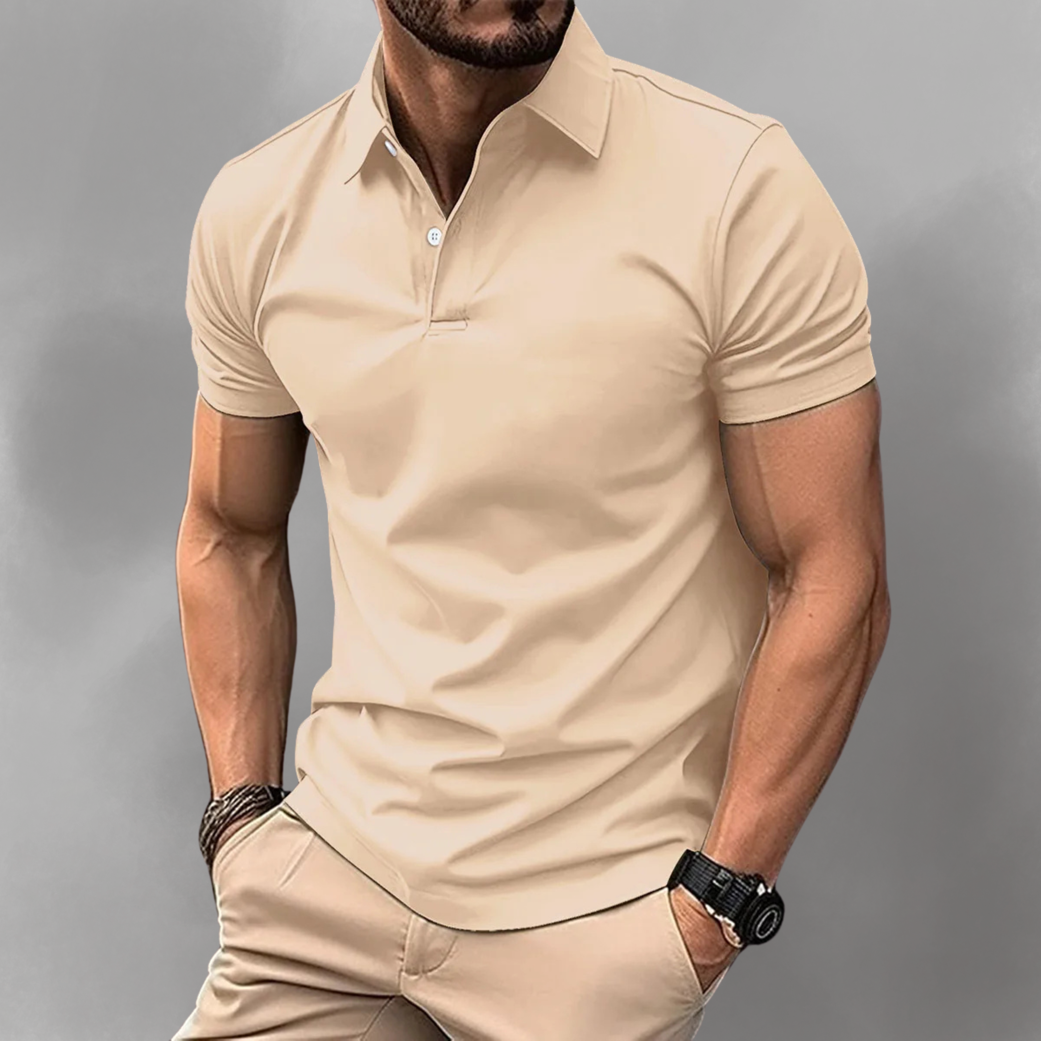 Polo homme | Polo coupe slim à col