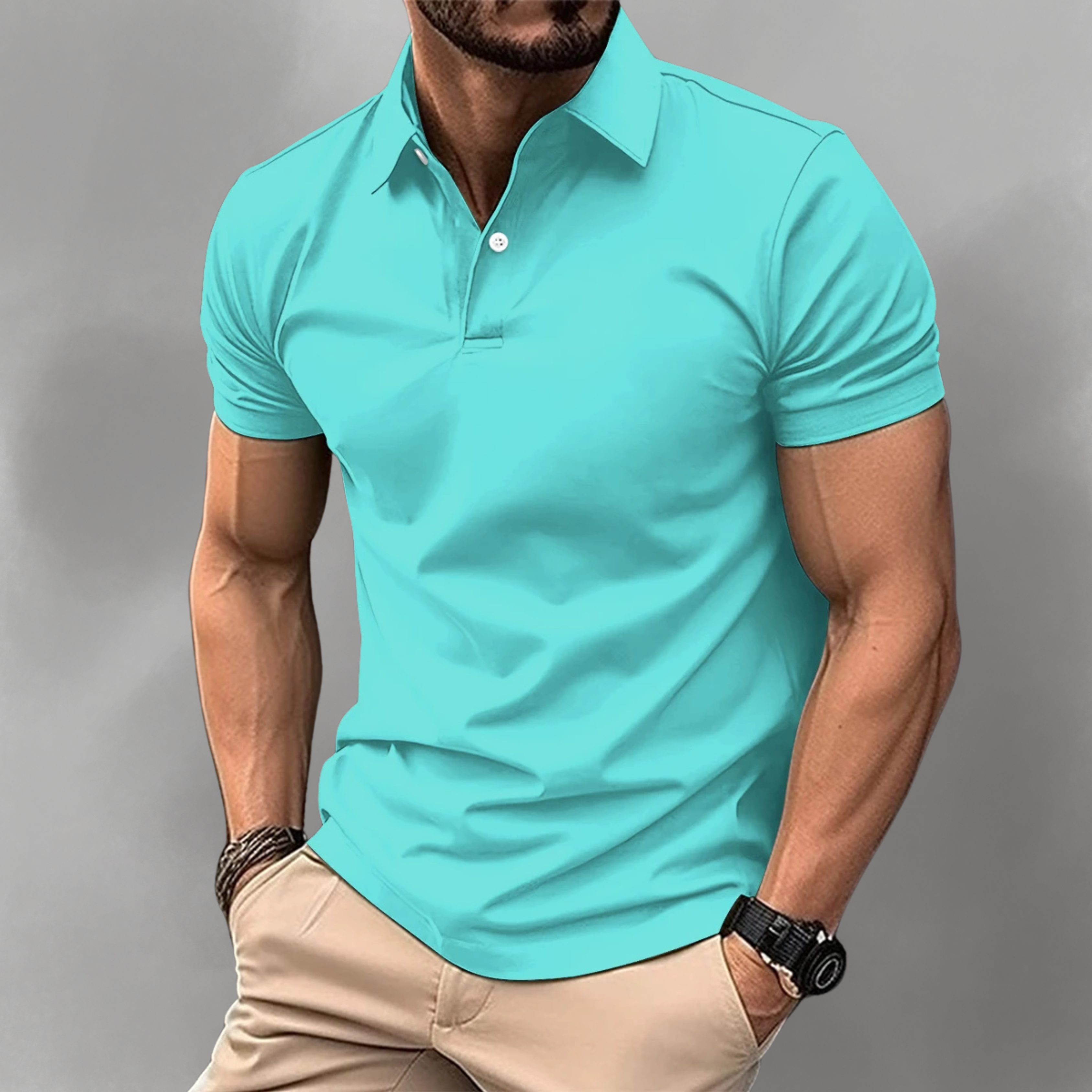 Polo homme | Polo coupe slim à col