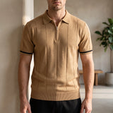 Polo homme | Polo en maille à col zippé