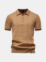 Polo homme | Polo en maille à col zippé