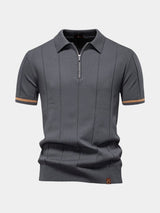 Polo homme | Polo en maille à col zippé