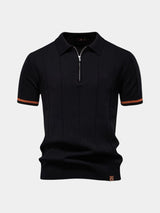 Polo homme | Polo en maille à col zippé