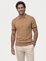 Polo homme | Polo en maille à col zippé