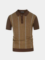 Polo homme | Polo en maille à motif rétro