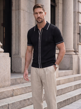 Polo homme | Polo en maille boutonné