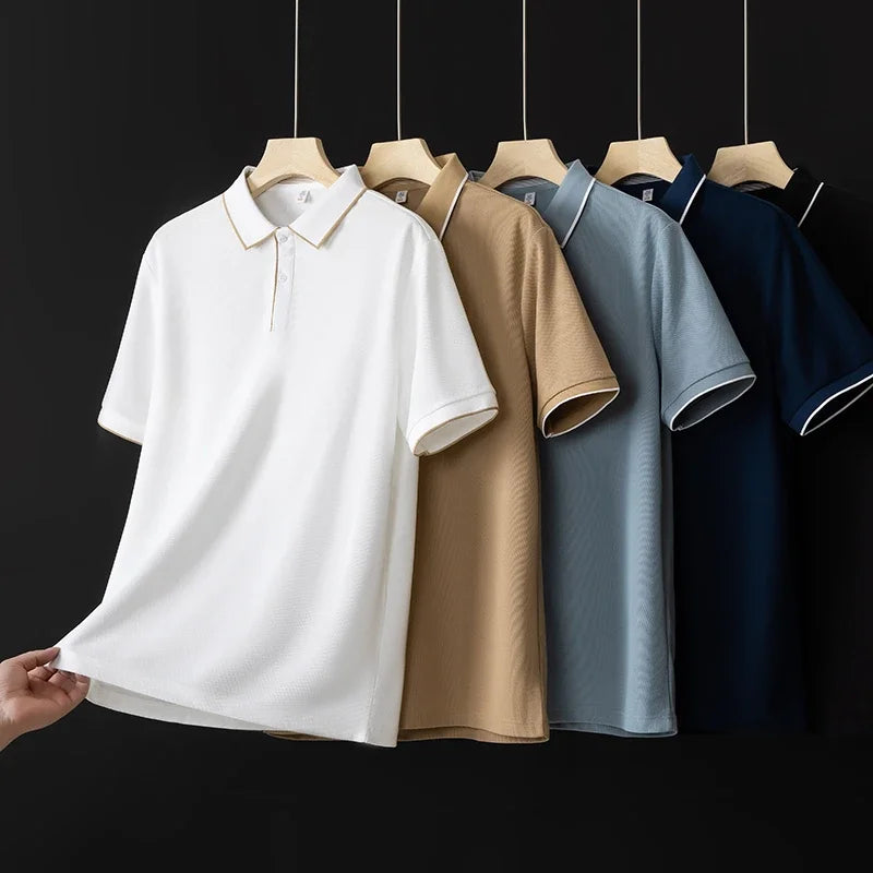 Polo texturé à manches courtes | Journées de bureau