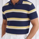 Polo texturé à rayures rétro | Sorties estivales