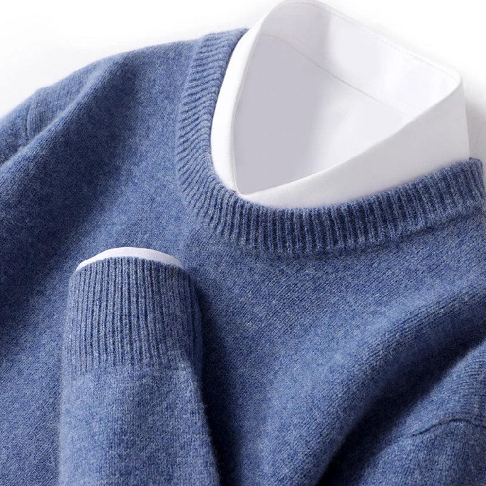 Pull classique uni à col rond | Sorties décontractées