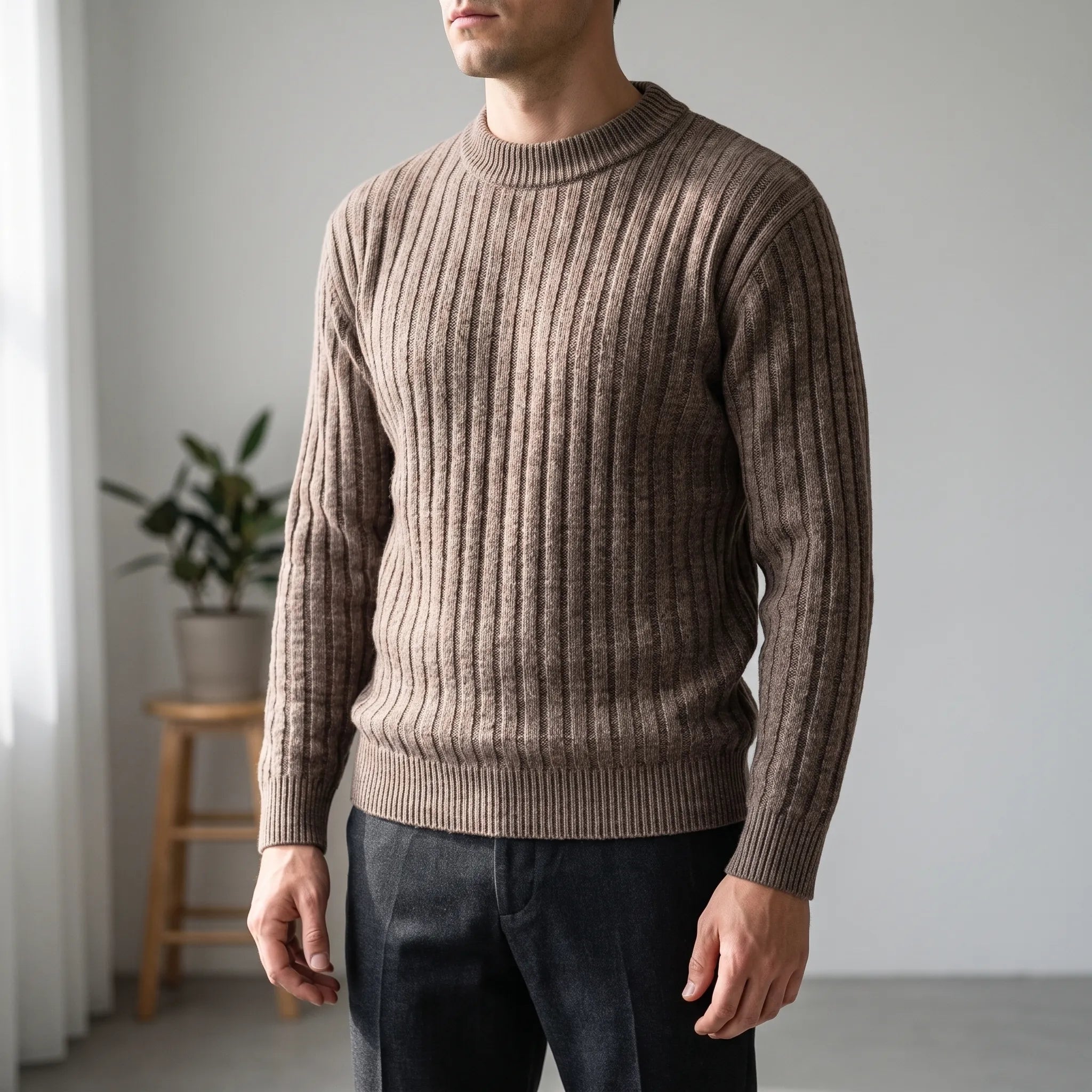Pull en maille à col montant | Sorties décontractées