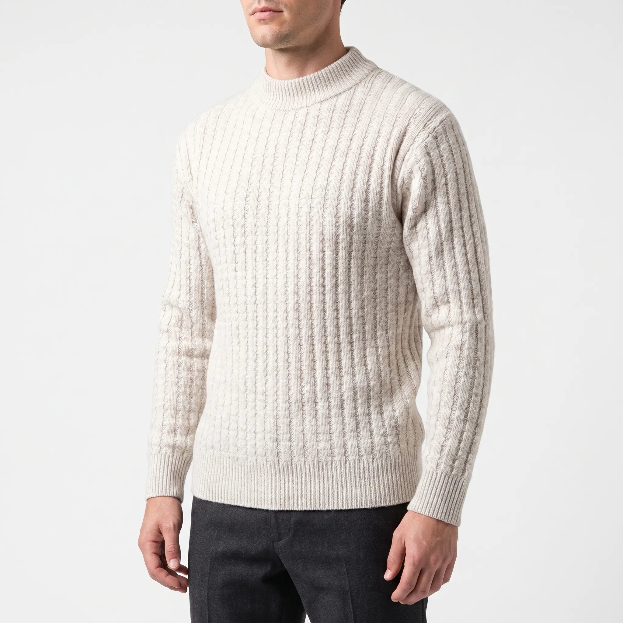 Pull en maille à col montant | Sorties décontractées