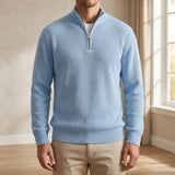 Pull nervuré à demi-zip | Superposition quotidienne