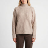 Pull oversize femme à col montant | Sorties en ville