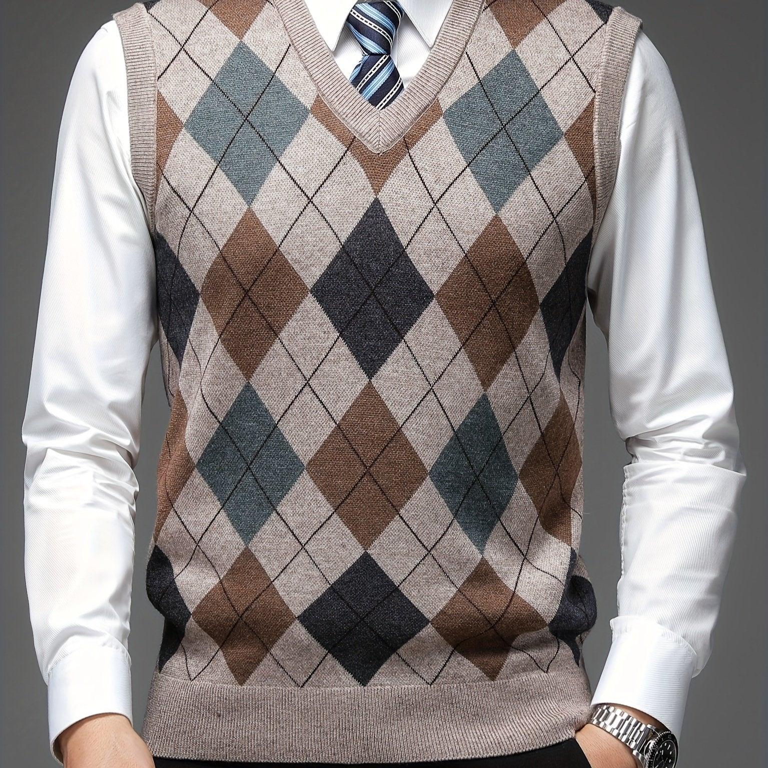 Pull sans manches à col en v | Tenue de bureau