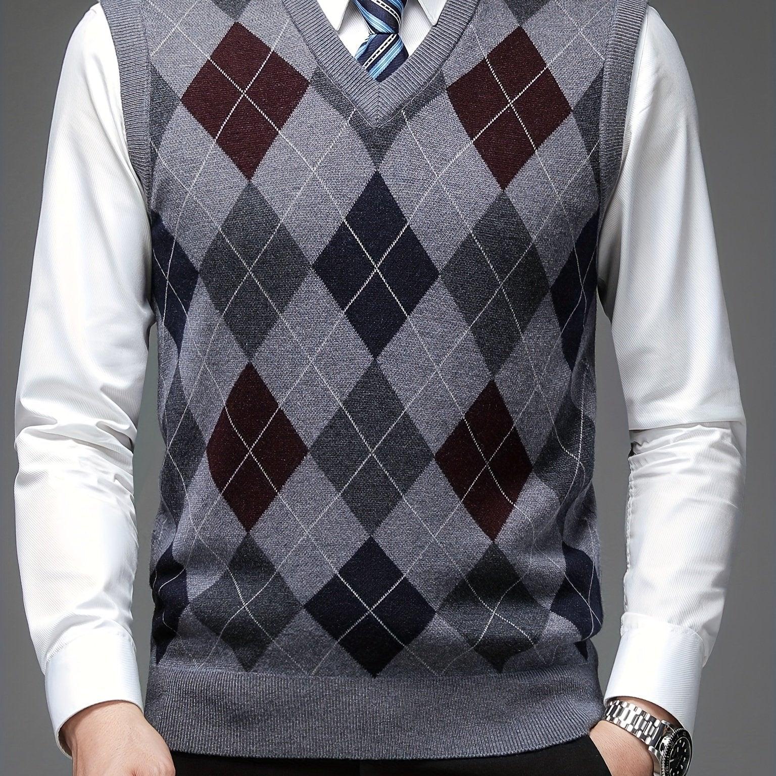 Pull sans manches à col en v | Tenue de bureau