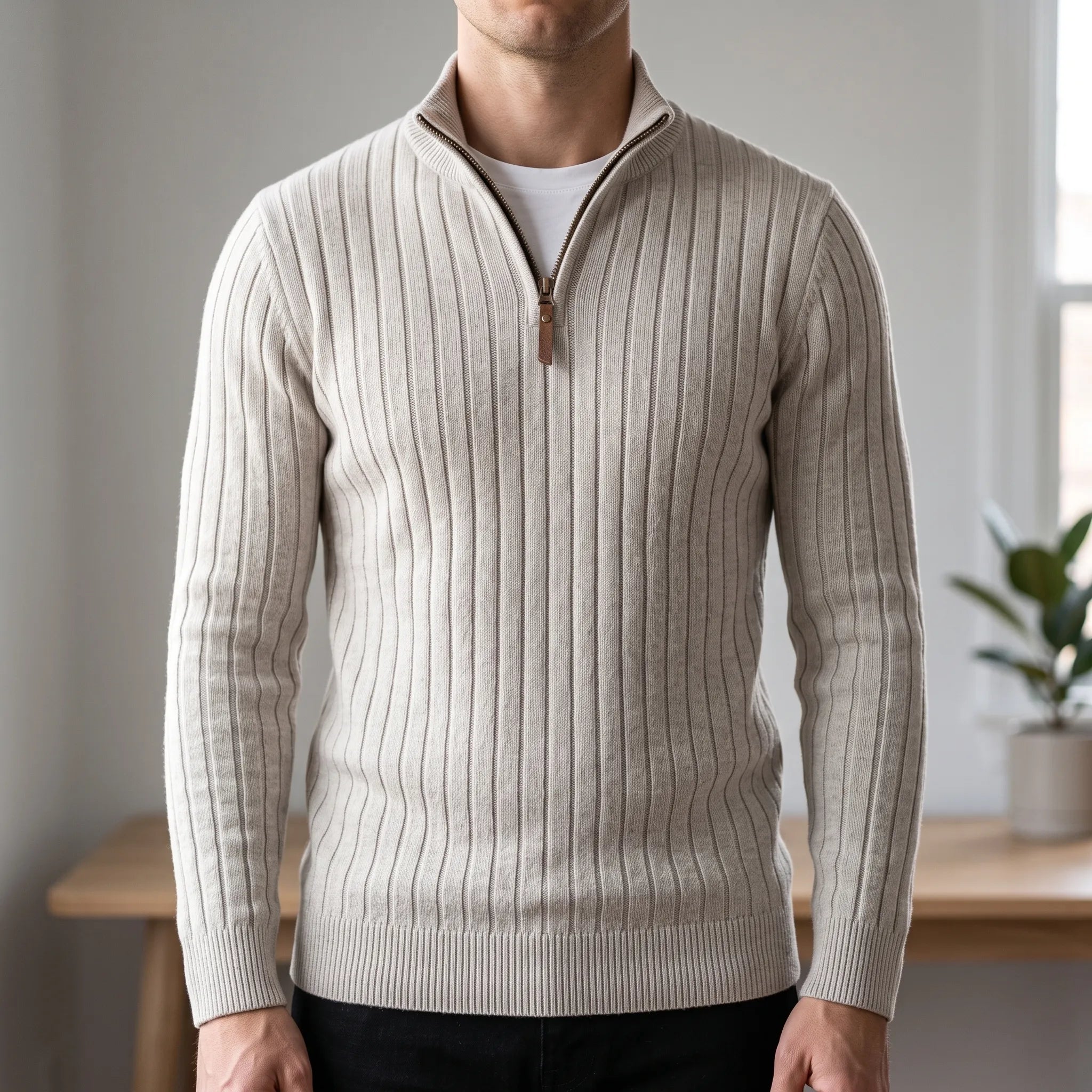 Pull texturé à demi-zip | Sorties décontractées