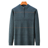 Pull zippé homme à rayures | Sorties décontractées