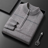 Pull zippé homme à rayures | Sorties décontractées