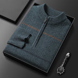 Pull zippé homme à rayures | Sorties décontractées