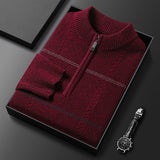 Pull zippé homme à rayures | Sorties décontractées