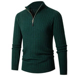 Pull zippé homme en maille côtelée | Tenues de bureau