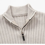 Pull zippé homme en maille côtelée | Tenues de bureau