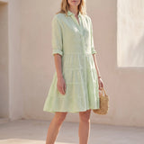 Robe chemisier femme rayée | Sorties estivales