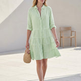 Robe chemisier femme rayée | Sorties estivales