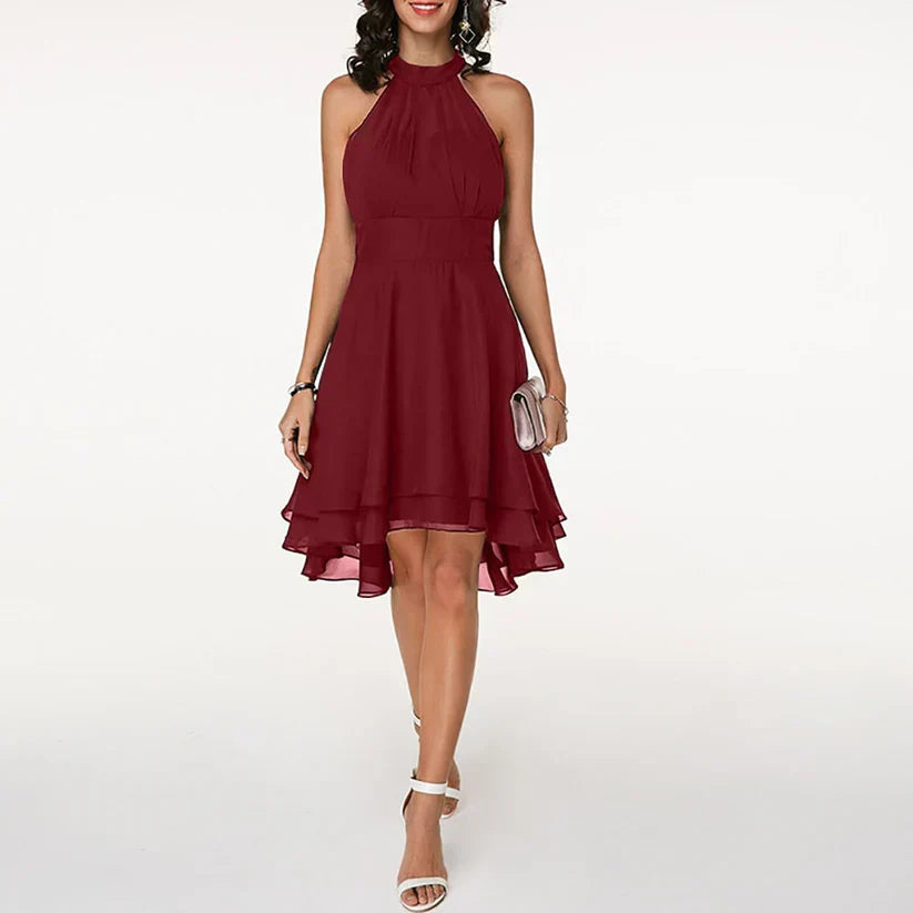 Robe d'été femme chic à col halter | Soirées estivales chics
