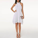 Robe d'été femme chic à col halter | Soirées estivales chics