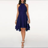 Robe d'été femme chic à col halter | Soirées estivales chics