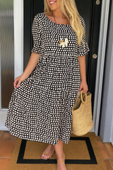 Robe femme | Robe fleurie à col en V