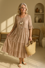 Robe femme | Robe fleurie à col en V