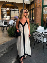 Robe longue femme à coupe fluide et aérée | Sorties estivales