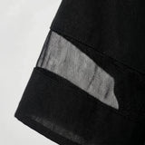 Robe noire midi à taille haute | Sorties décontractées