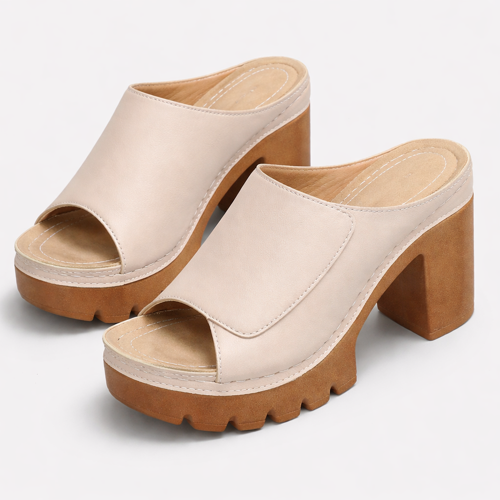 Sandales femme | Sandales à plateforme et talon carré