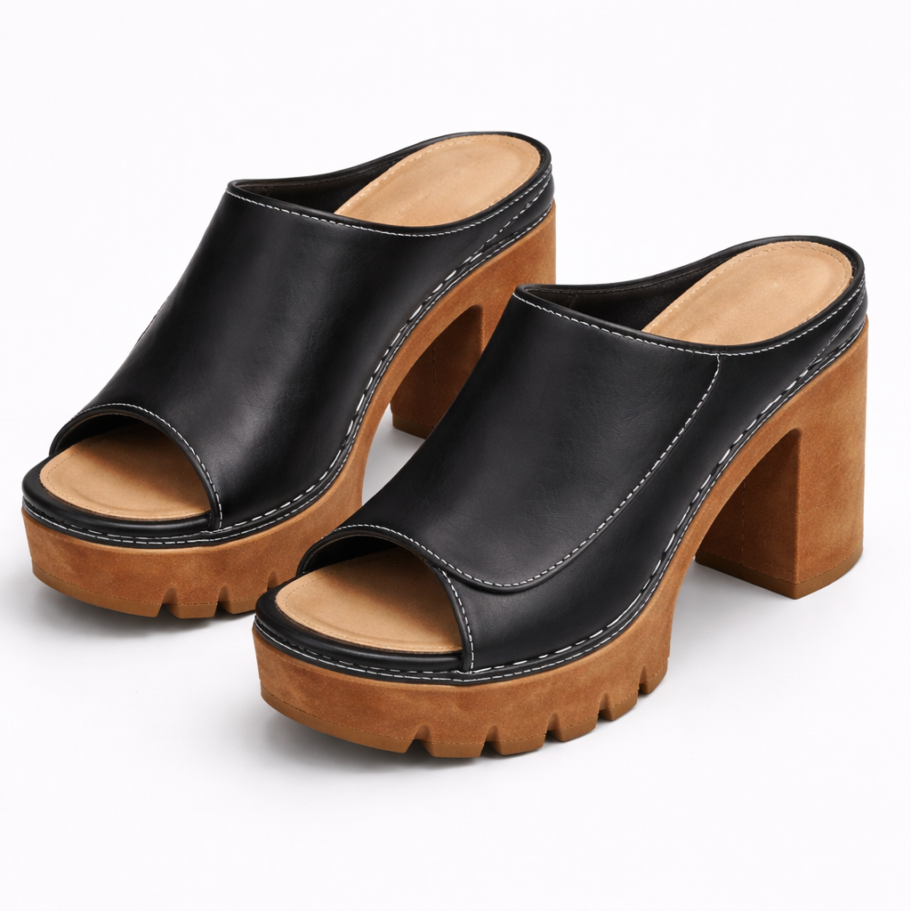 Sandales femme | Sandales à plateforme et talon carré