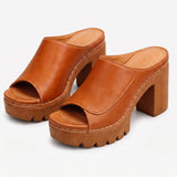 Sandales femme | Sandales à plateforme et talon carré